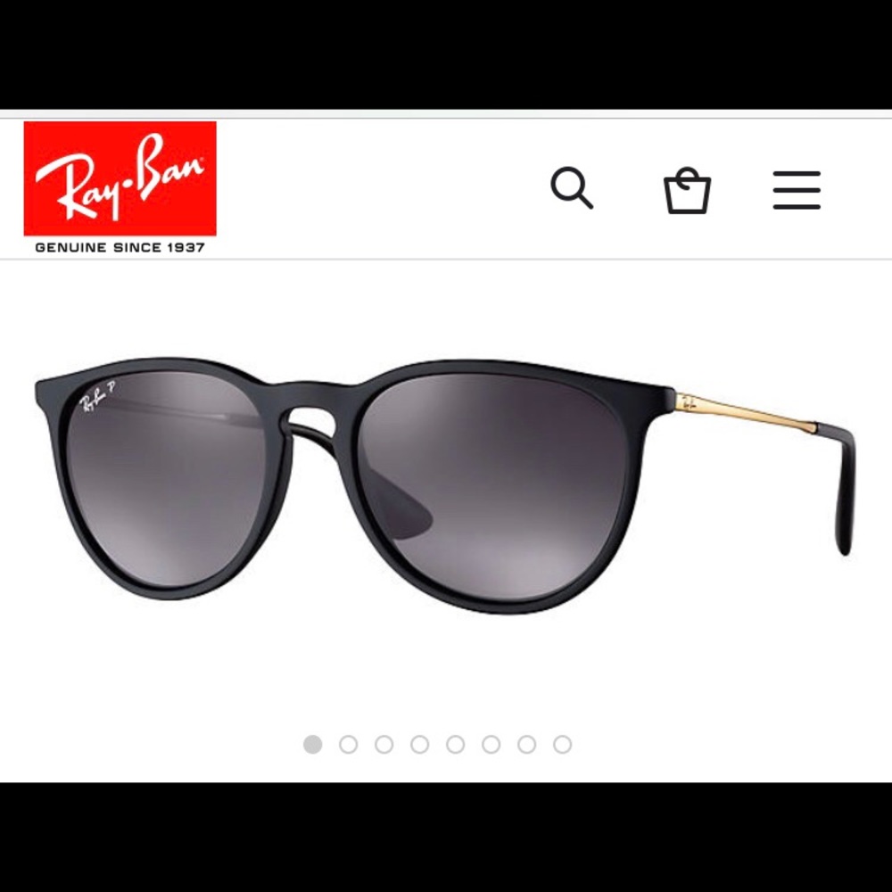 Ray Ban Erika collection- frame: black, gold.
